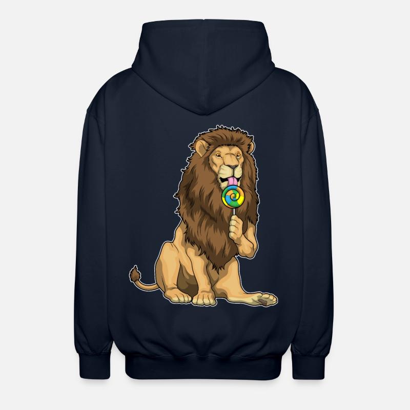 Löwe Lutscher - Unisex Kapuzenjacke - Navy
