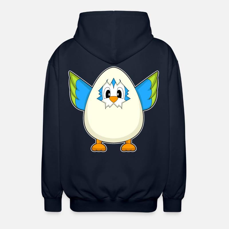 Oeuf de perroquet - Veste à capuche unisexe - marine