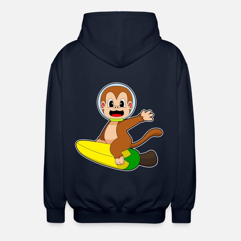 Singe Banane Astronaute - Veste à capuche unisexe - marine
