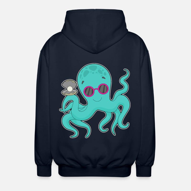 Perle de pieuvre - Veste à capuche unisexe - marine