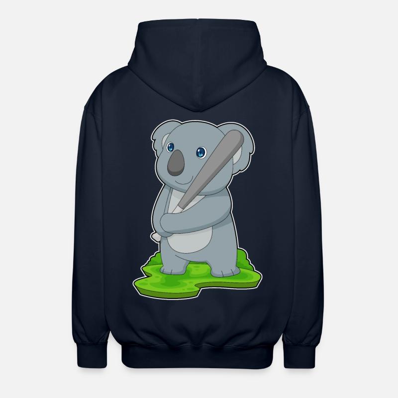 Koala Baseball Batte de Baseball - Veste à capuche unisexe - marine
