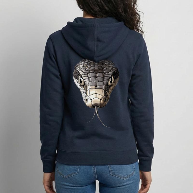 Serpent Python Cobra Mamba Serpent à sonnettes Serpent Veste à capuche unisexe