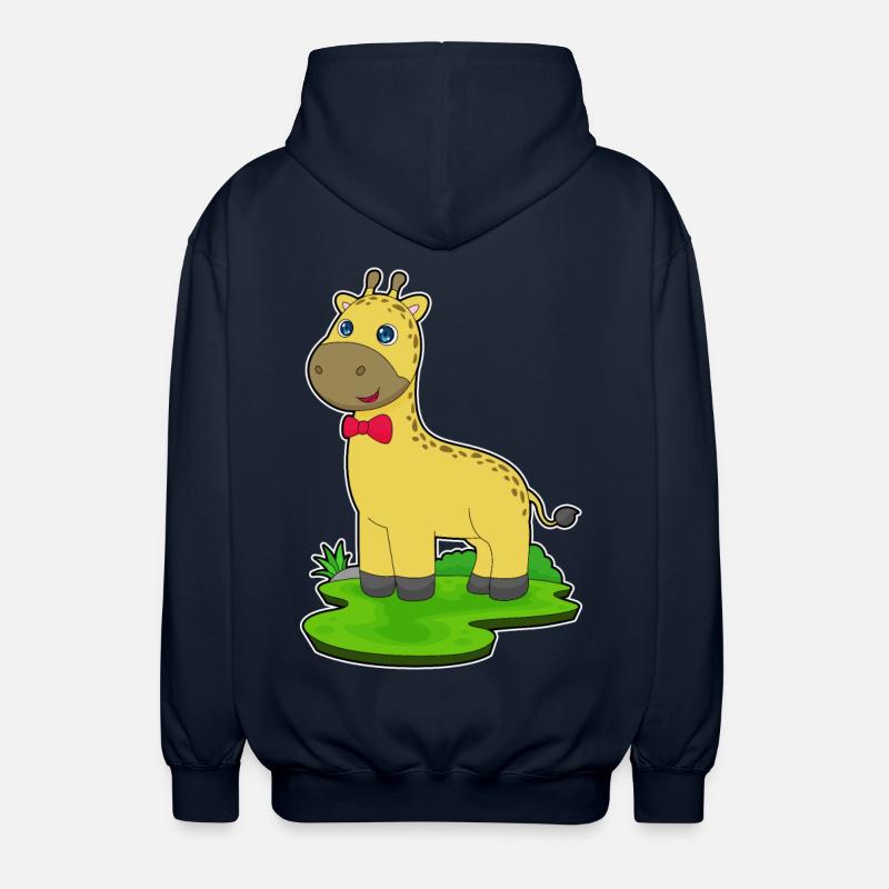 Giraffe Schleife - Unisex Kapuzenjacke - Navy