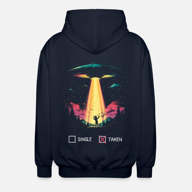 Pardonner la Saint-Valentin Alien-Funny Gift - Veste à capuche unisexe - marine