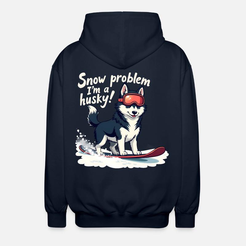Kein Problem, ich bin ein Husky! - Unisex Kapuzenjacke - Navy