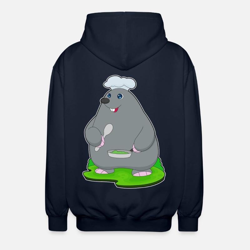 Mole Cooking Pan - Unisex Hooded Jacket - navy