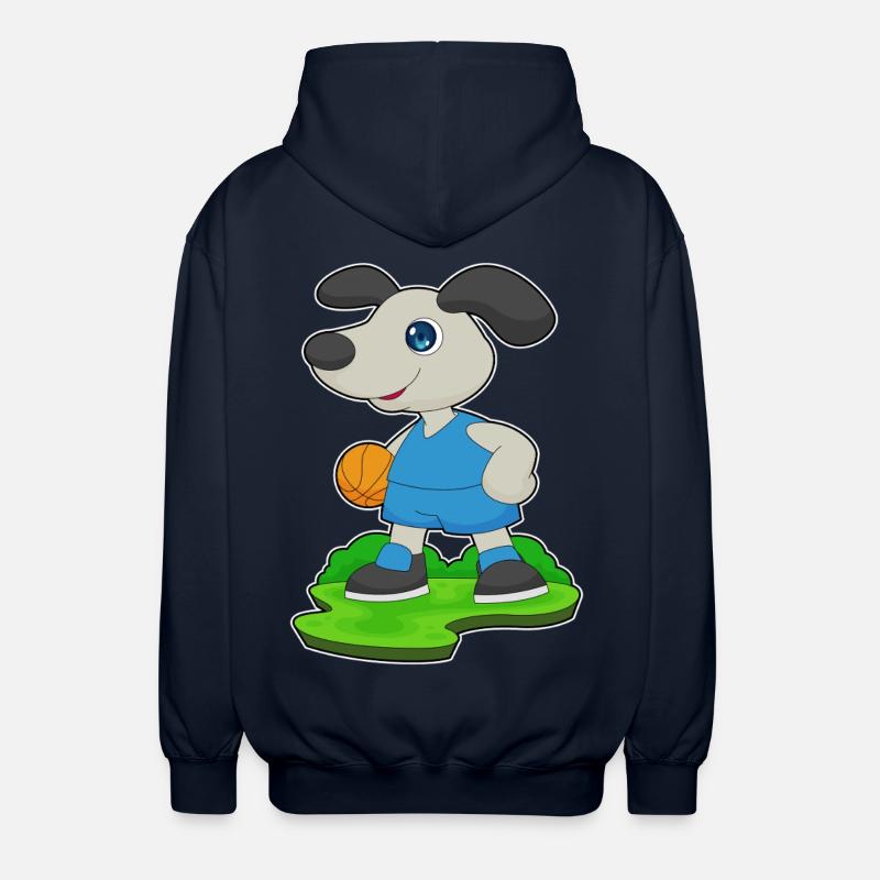 Chien Basketteur Basketteur - Veste à capuche unisexe - marine