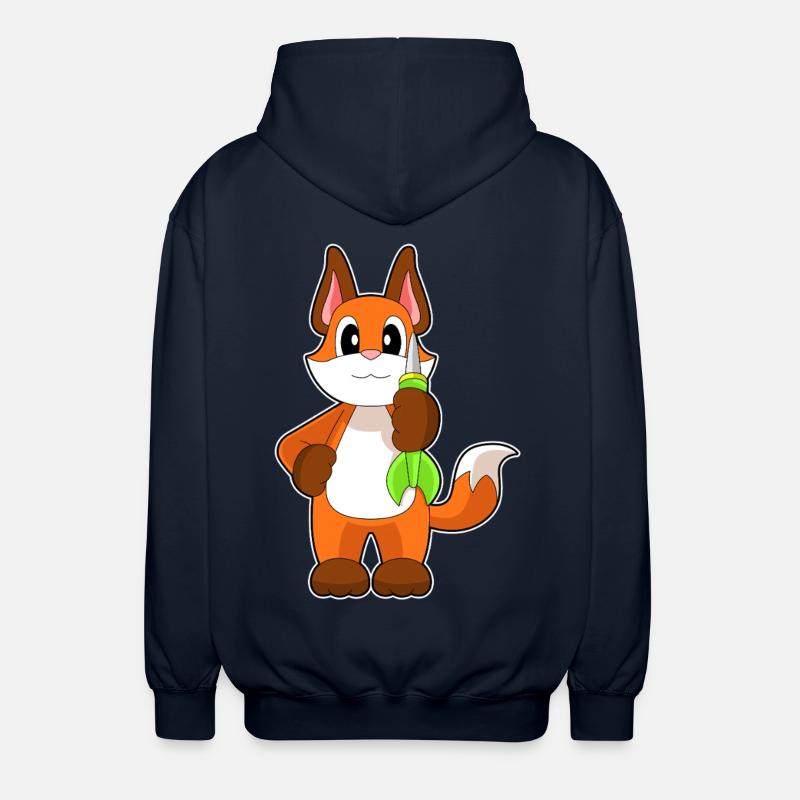 Fuchs Dart Dartpfeil - Unisex Kapuzenjacke - Navy
