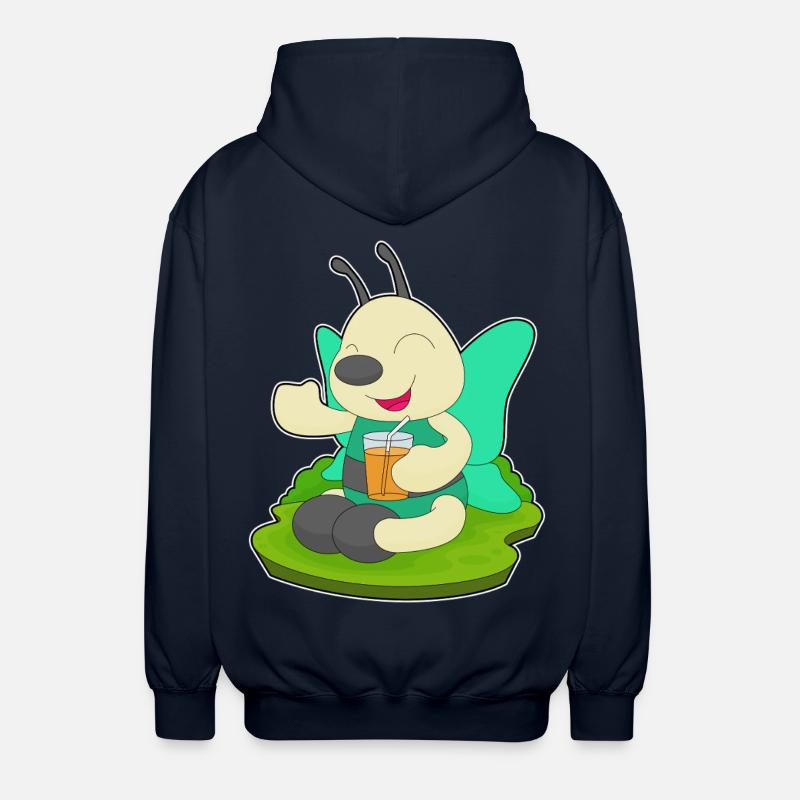 Jus de papillon - Veste à capuche unisexe - marine