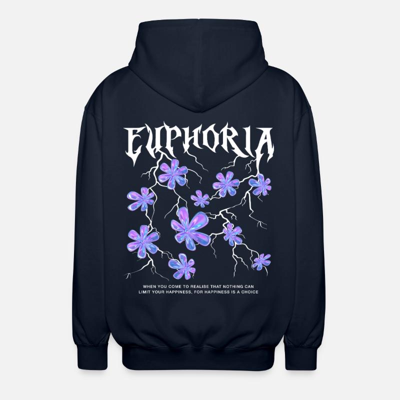 Euphorie Blitzblumen - Unisex Kapuzenjacke - Navy