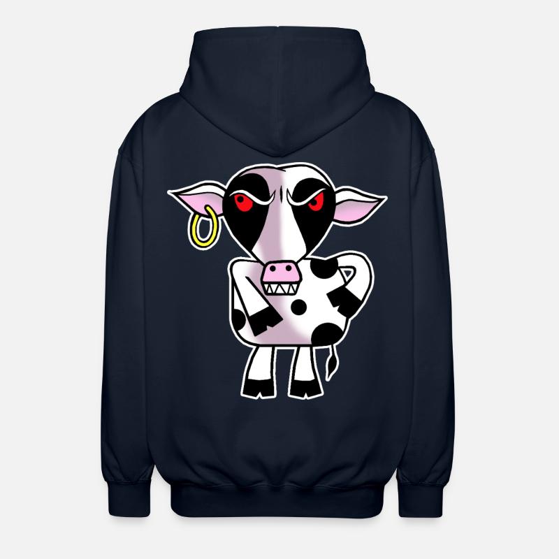 Vache en colère - Veste à capuche unisexe - marine