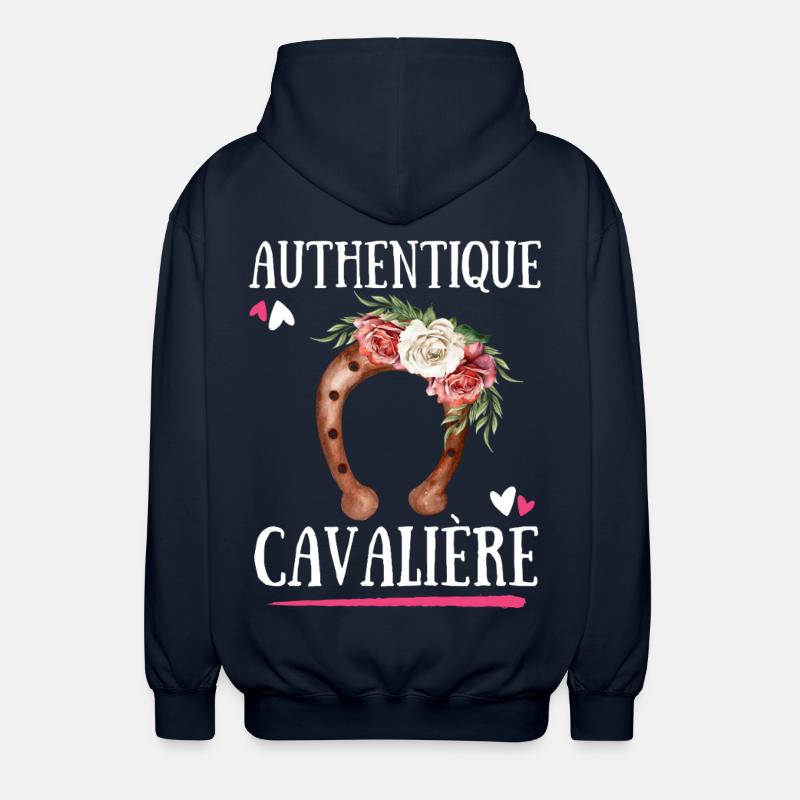 Authentischer Cavaliere - Unisex Kapuzenjacke - Navy