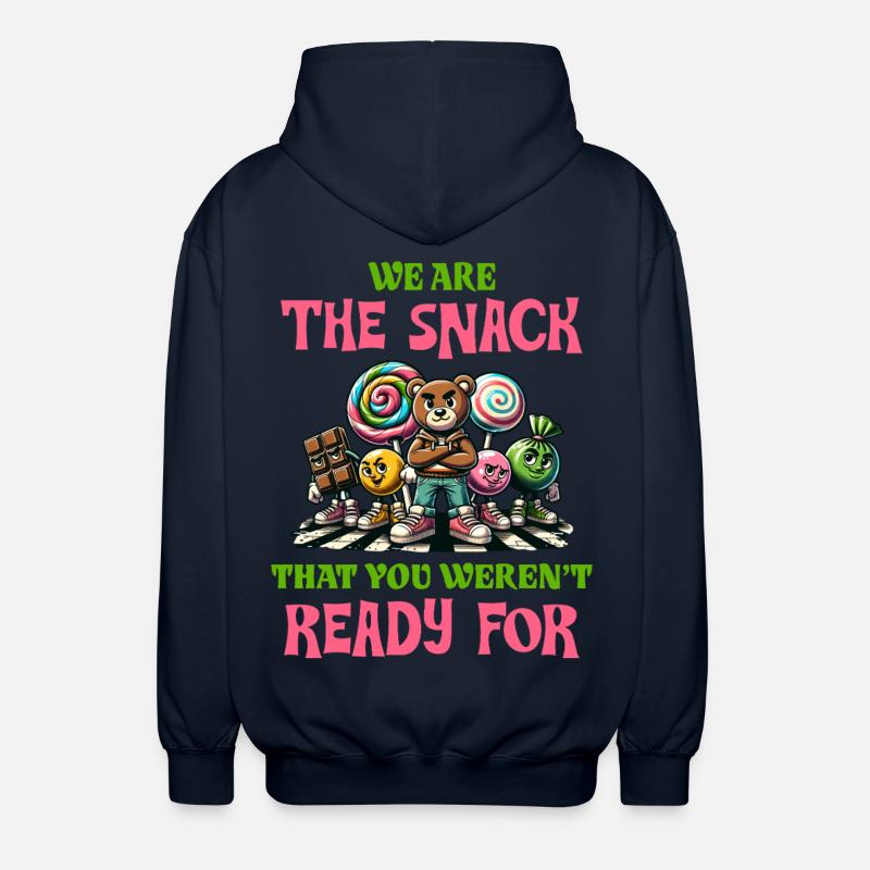 Lustige Candy Geschenkidee Naschkatze Mode - Unisex Kapuzenjacke - Navy