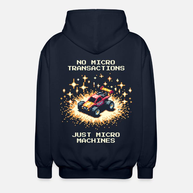 Pas de microtransactions | Voitures RC - Veste à capuche unisexe - marine