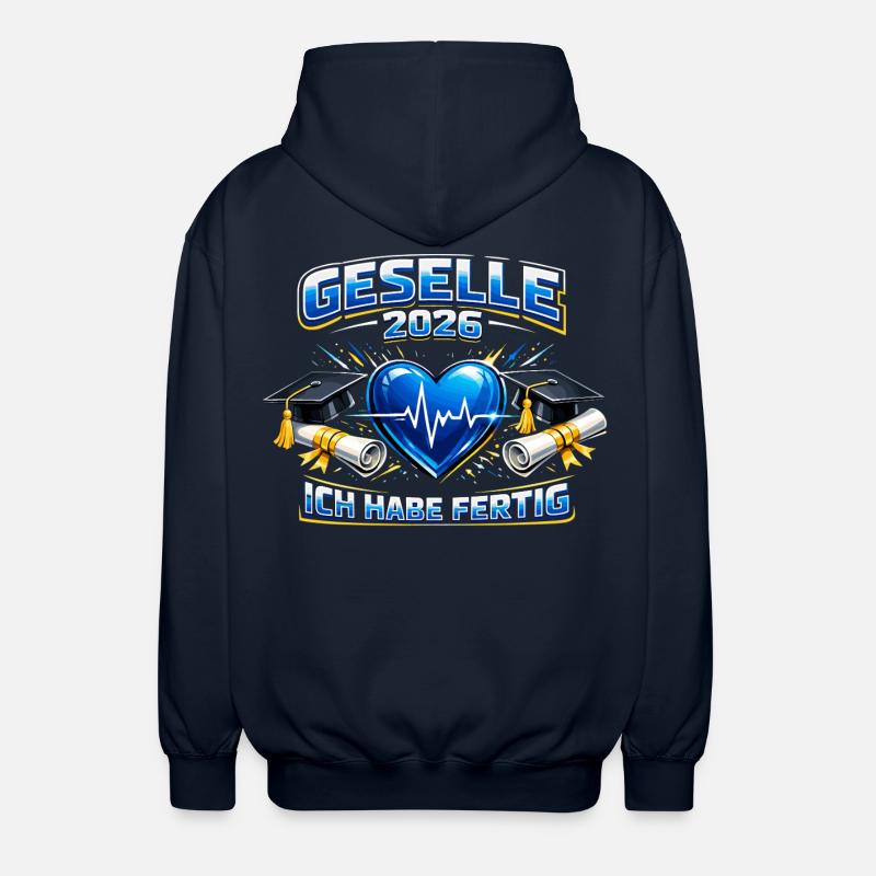 Concours de compagnon 2026 Réussi Don - Veste à capuche unisexe - marine