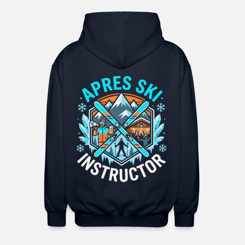 Après-Ski Instructor - Unisex Hooded Jacket - navy