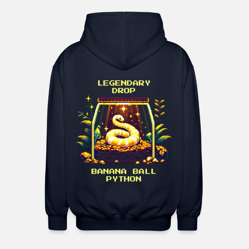 Legendärer Fund: Banana Königspython | Python - Unisex Kapuzenjacke - Navy