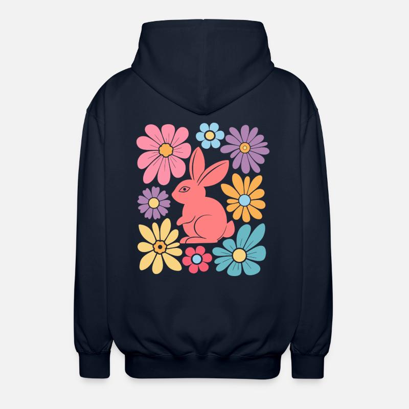 Happy Easter Bunny Boho - Unisex Kapuzenjacke - Navy