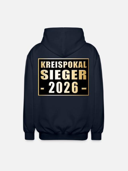 District Cup Winner 2026 - Unisex Hooded Jacket - navy