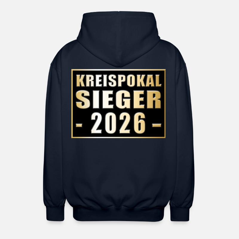 District Cup Winner 2026 - Unisex Hooded Jacket - navy