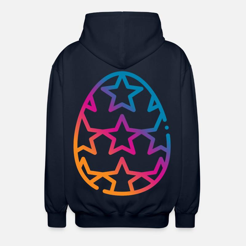 Colorata Easter Egg Pasquale - Felpa unisex con cappuccio - blu scuro