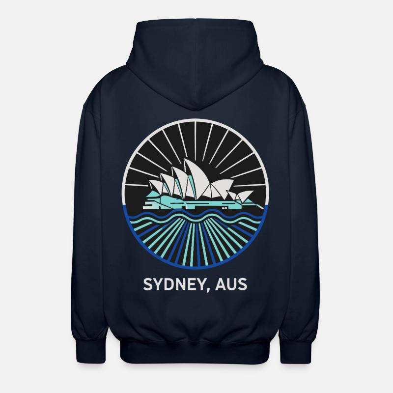 Opéra de Sydney, Australie - Veste à capuche unisexe - marine