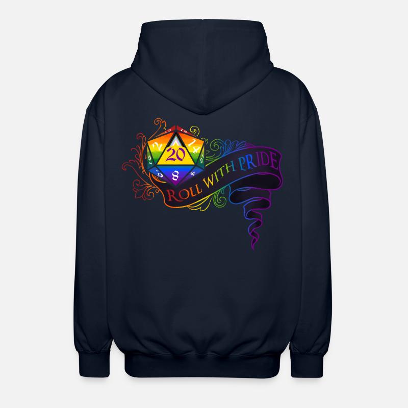 Roll with PRIDE again! - Unisex Hooded Jacket - navy