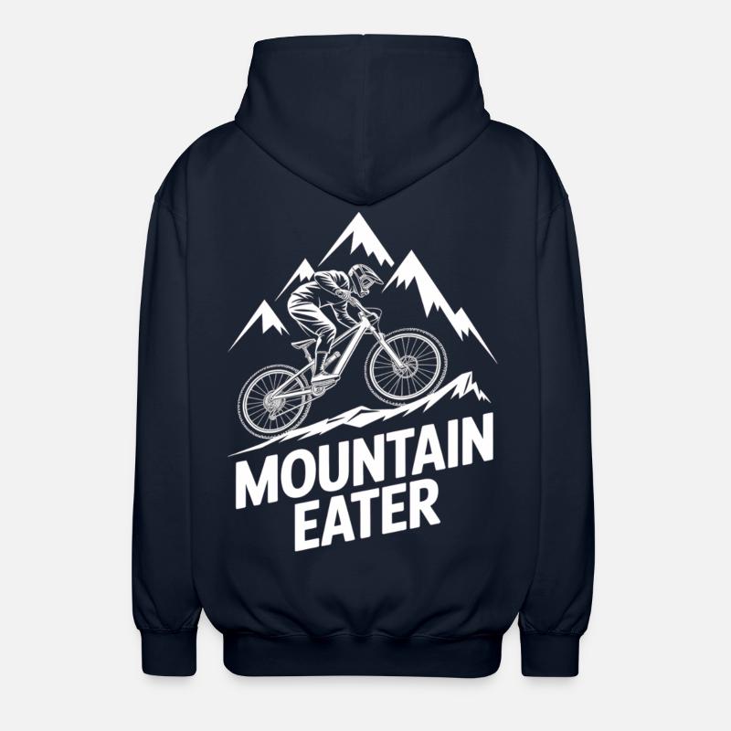 VTT, Descente, Action du cyclisme - Veste à capuche unisexe - marine