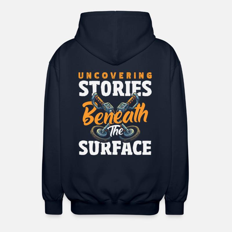 Histoires de découverte Détecteurs de métaux - Veste à capuche unisexe - marine
