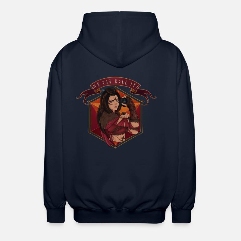 We can roll it! - Druid - Unisex Hooded Jacket - navy