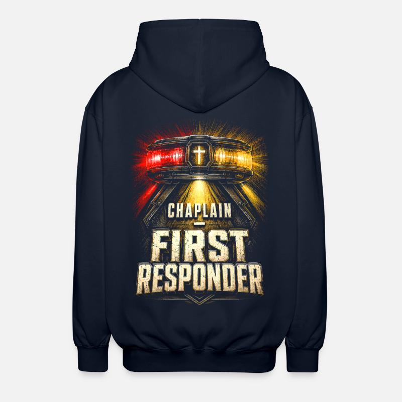 Chapelain, Clerc, Pasté, Chapelain, Premier Intervenant - Veste à capuche unisexe - marine