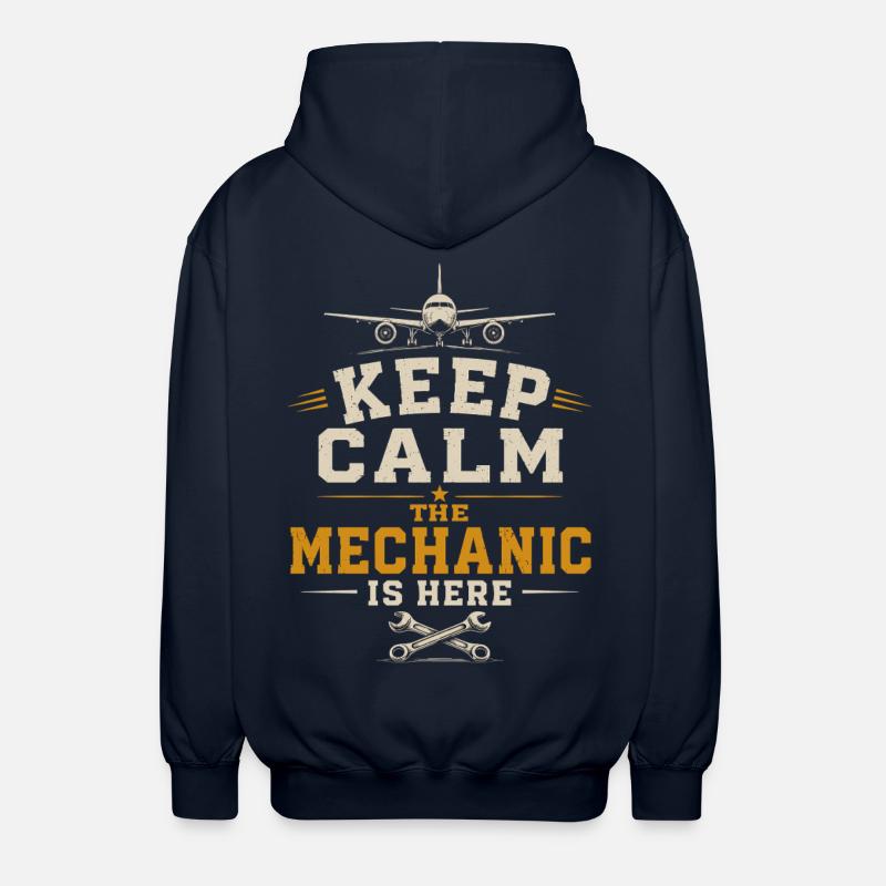 Flugzeugtechnik Luftfahrt Ingenieur Beruf - Unisex Kapuzenjacke - Navy