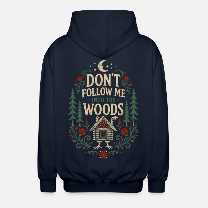 Ne me suis pas, Woods - Veste à capuche unisexe - marine