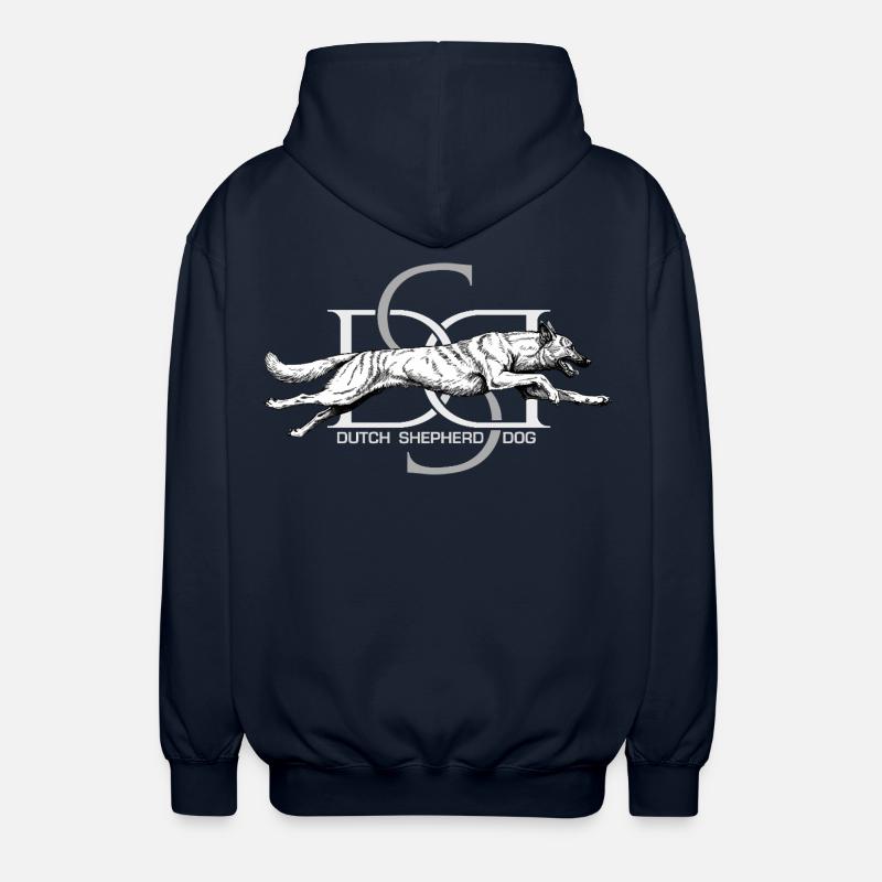 Dutchie - Holländischer Schäferhund - Unisex Kapuzenjacke - Navy