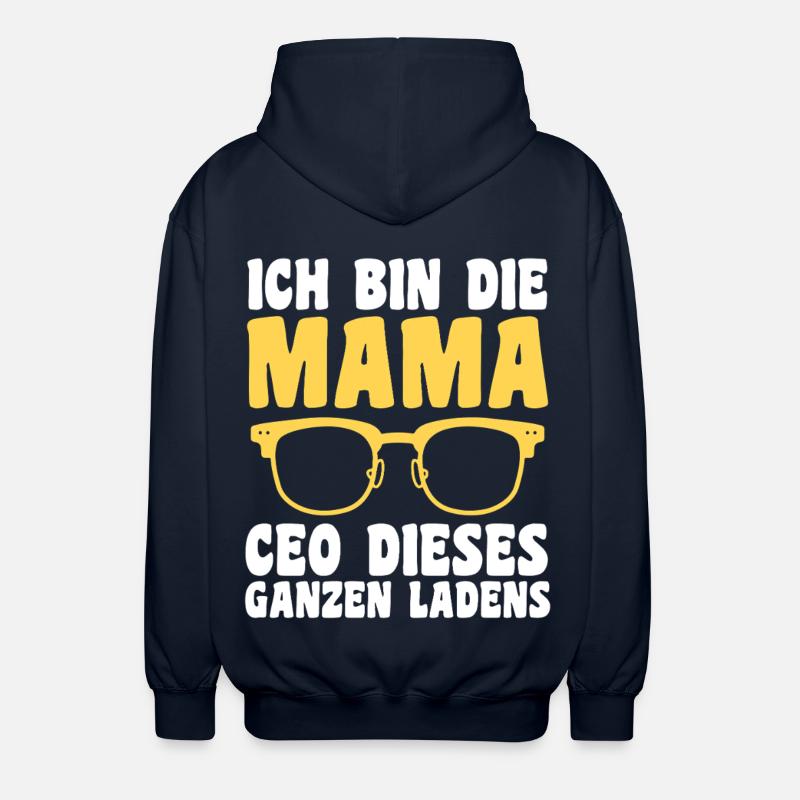 Mutter Team Mama - Unisex Kapuzenjacke - Navy