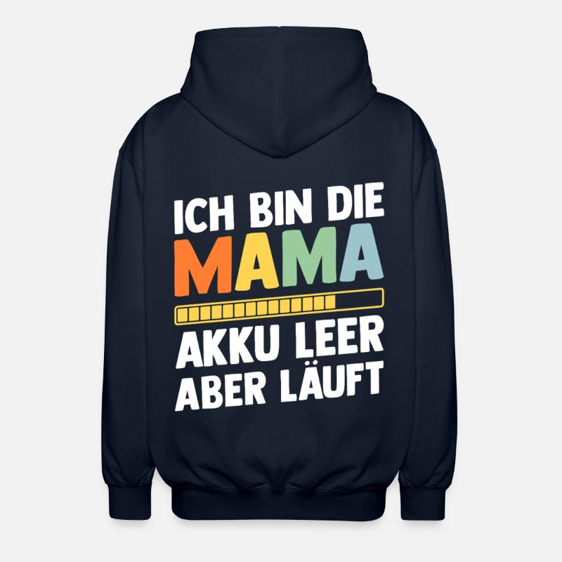 Mutter Team Mama - Unisex Kapuzenjacke - Navy
