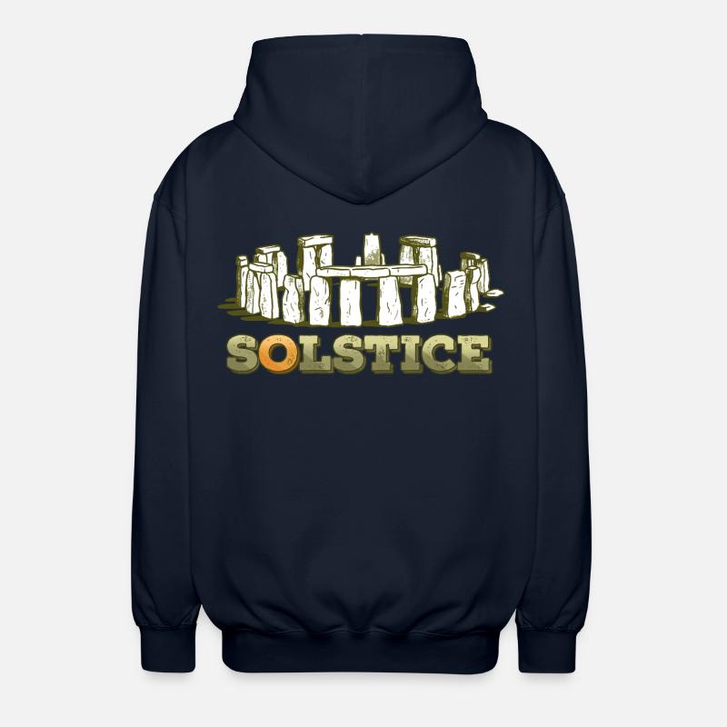 Litha Pagan Solstice d’été Midsommar - Veste à capuche unisexe - marine