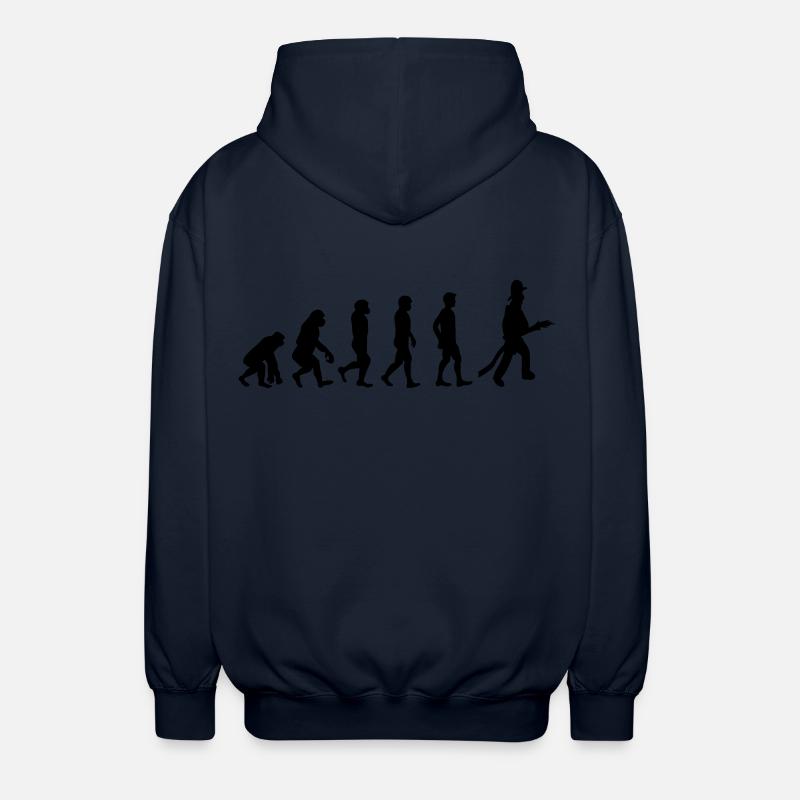 Fire evolution - Unisex Hooded Jacket - navy
