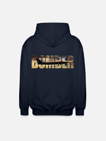 Bomber Tu-95 - Unisex Hooded Jacket - navy