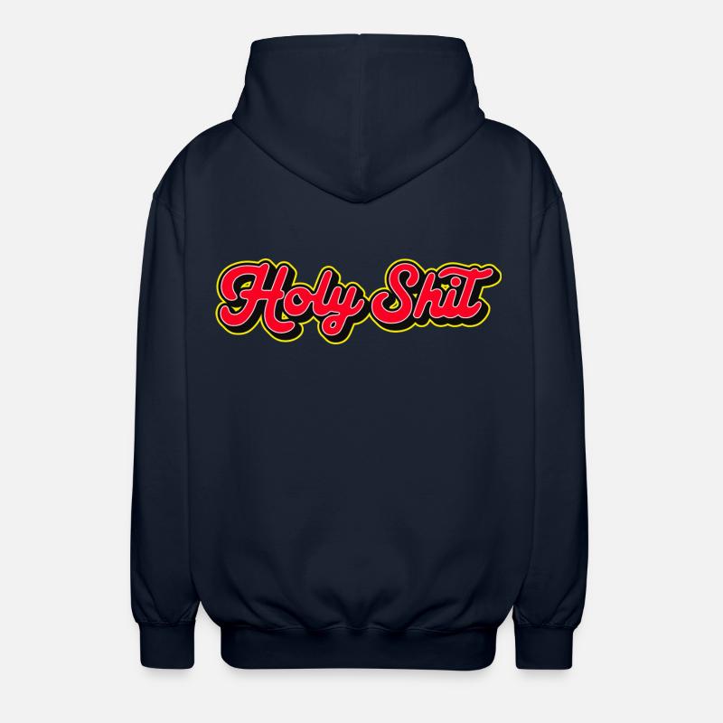 Heilige Scheiße, 3D Red Script - Unisex Kapuzenjacke - Navy