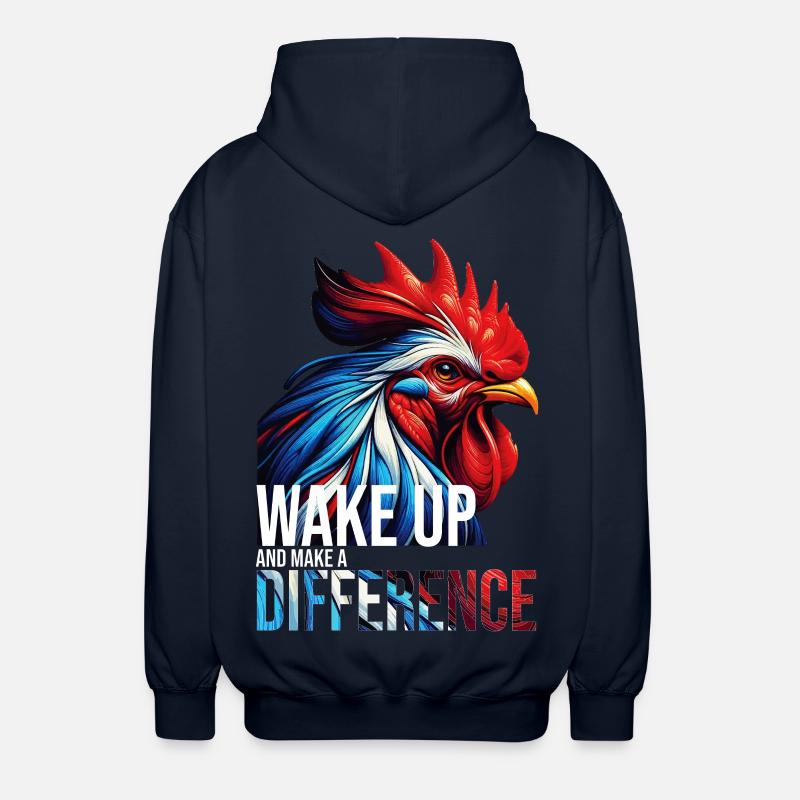 RÉVEILLEZ-VOUS ET FAITES LA DIFFÉRENCE-DB - Veste à capuche unisexe - marine