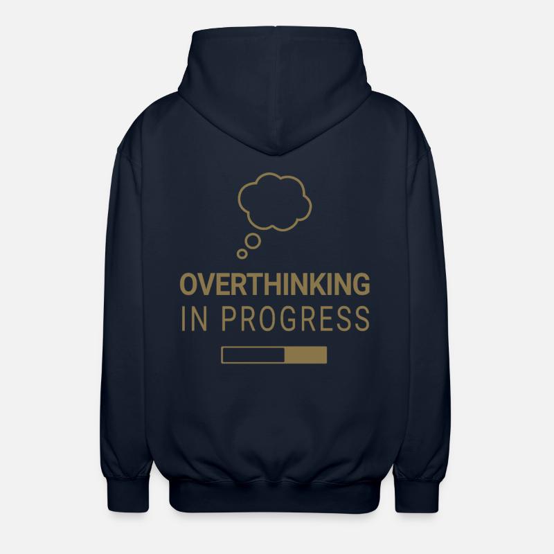 Réflexion excessive en cours - Veste à capuche unisexe - marine