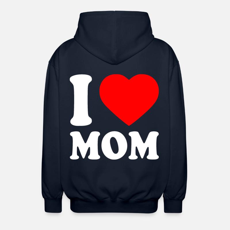 I love mom - Luvjacka unisex - marinblå