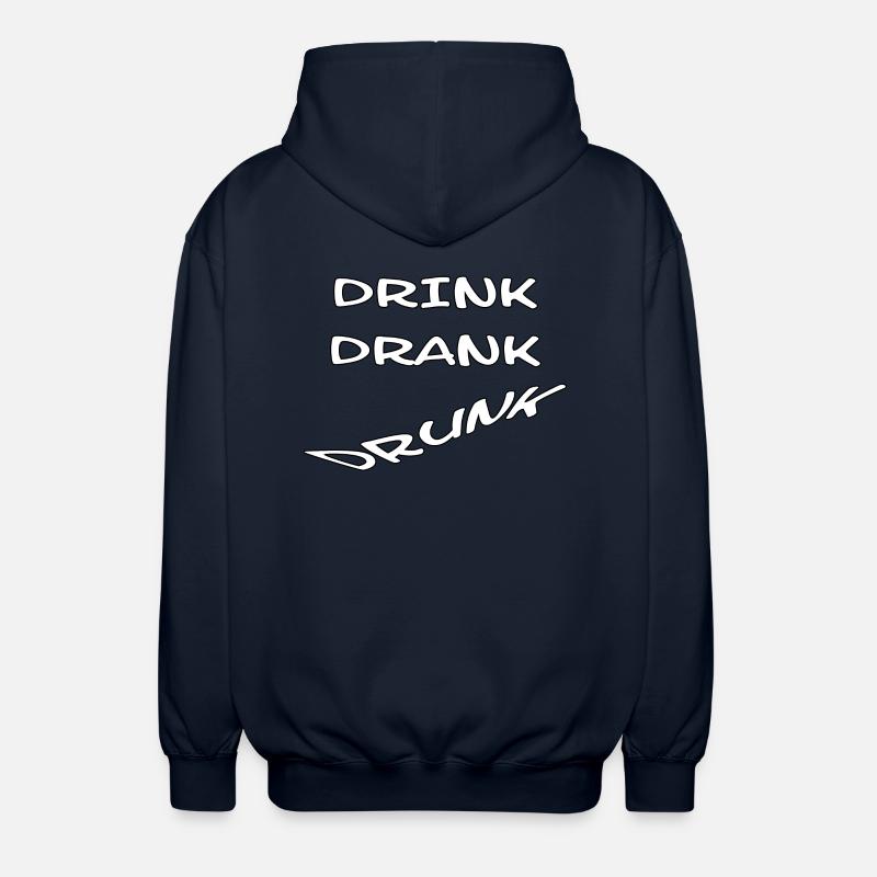 Drink Drank Drunk - Unisex Kapuzenjacke - Navy