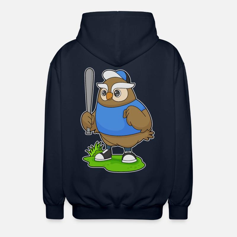 Batte de baseball Owl - Veste à capuche unisexe - marine