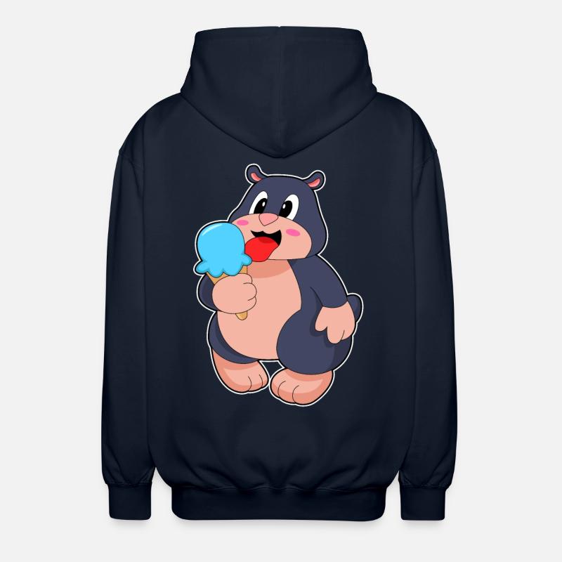Crème glacée Mole Waffle - Veste à capuche unisexe - marine