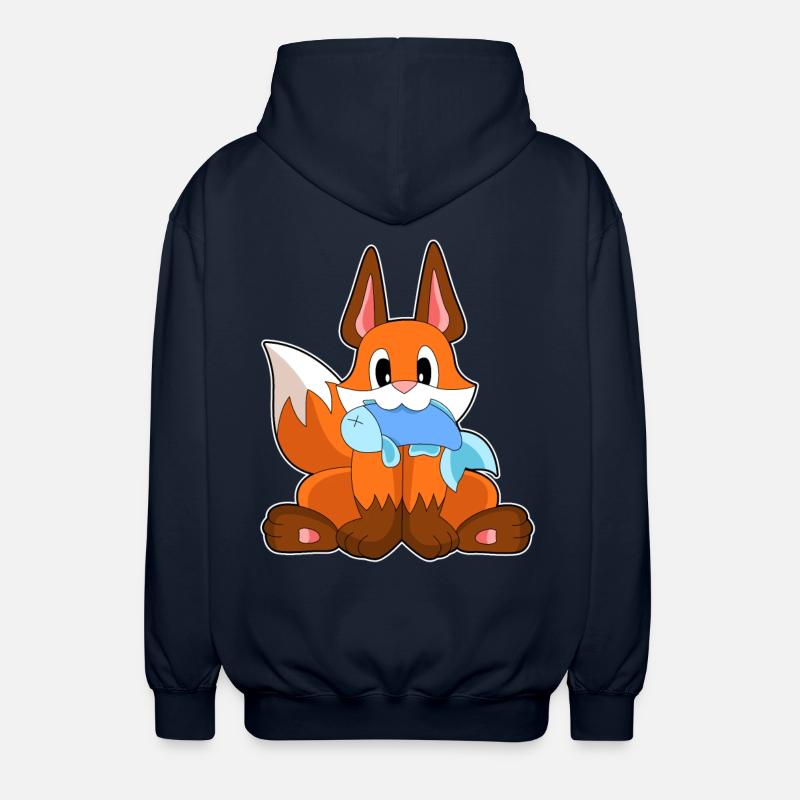Poisson-renard - Veste à capuche unisexe - marine