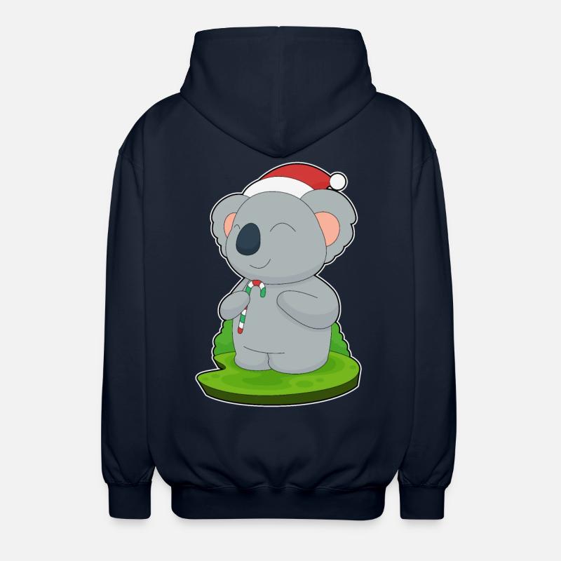 Koala Noël Candy Canne - Veste à capuche unisexe - marine