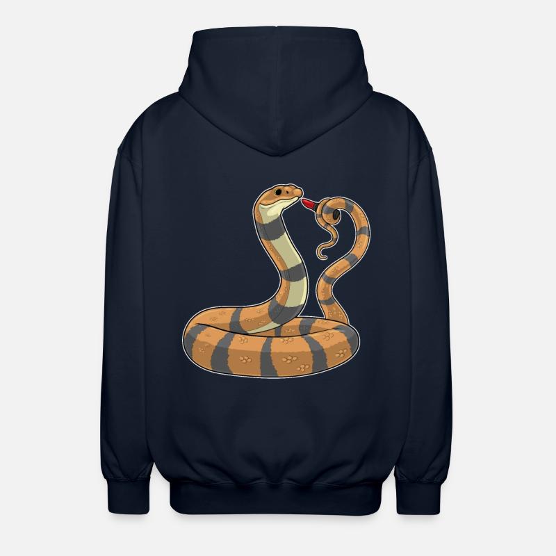 Rouge à lèvres serpent - Veste à capuche unisexe - marine