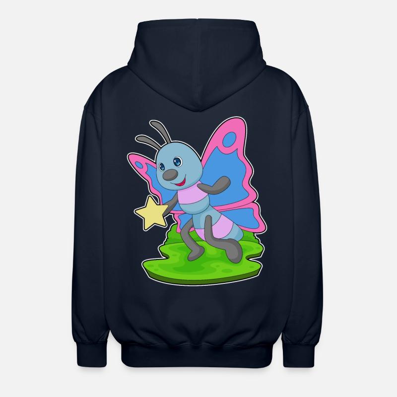 Étoile papillon - Veste à capuche unisexe - marine